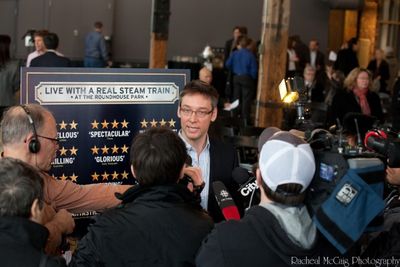 Robert Richardson of Marquis Entertainment Talks to the Press Photo
